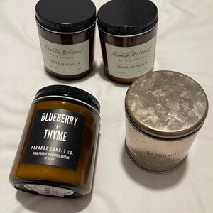 Hearth & Hand Cedar Magnolia & Others Candle Lot